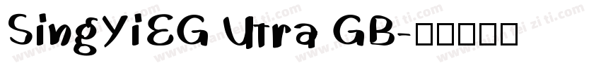 SingYiEG Utra GB字体转换